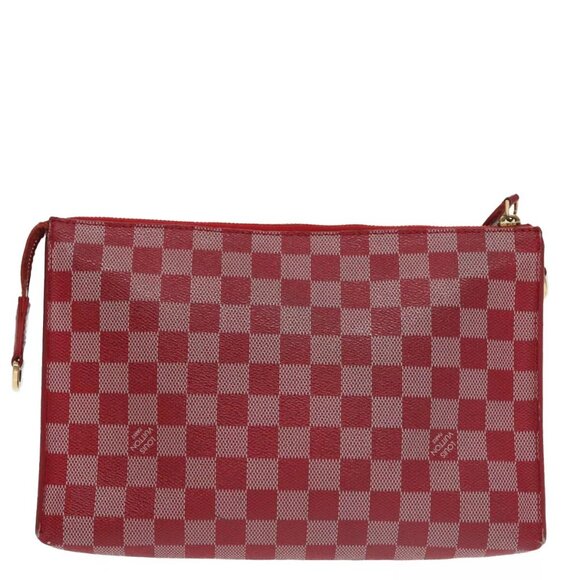 LOUIS VUITTON Damier Color Module Clutch Bag 2way Red - Picture 10 of 16
